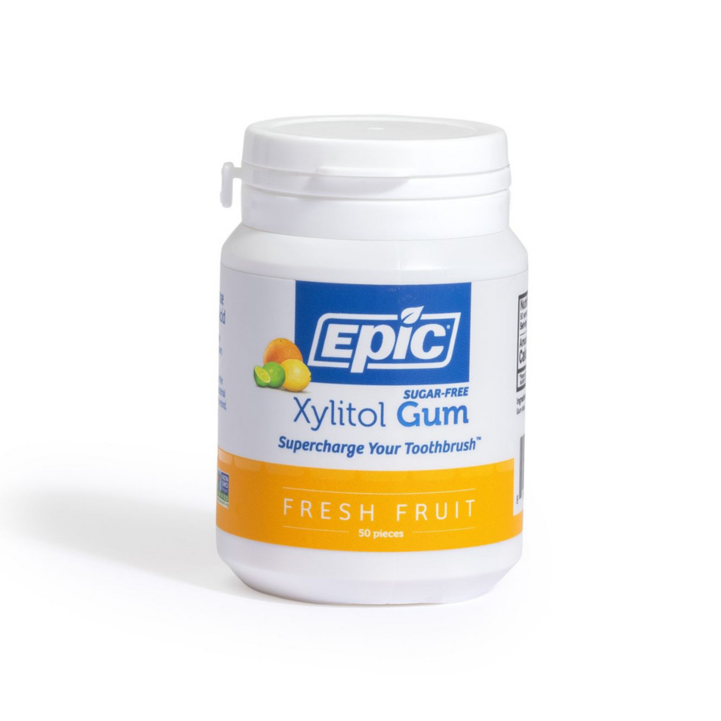 Epic Xylitol Chewing Gum 50 Pack, Fresh Fruit Flavour