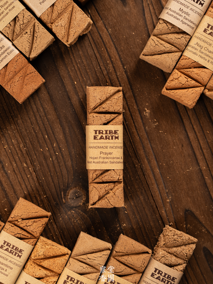 Tribe Earth Prayer Incense Plank | 10 Triangles Per Plank, With West Australian Sandalwood & Frankincense