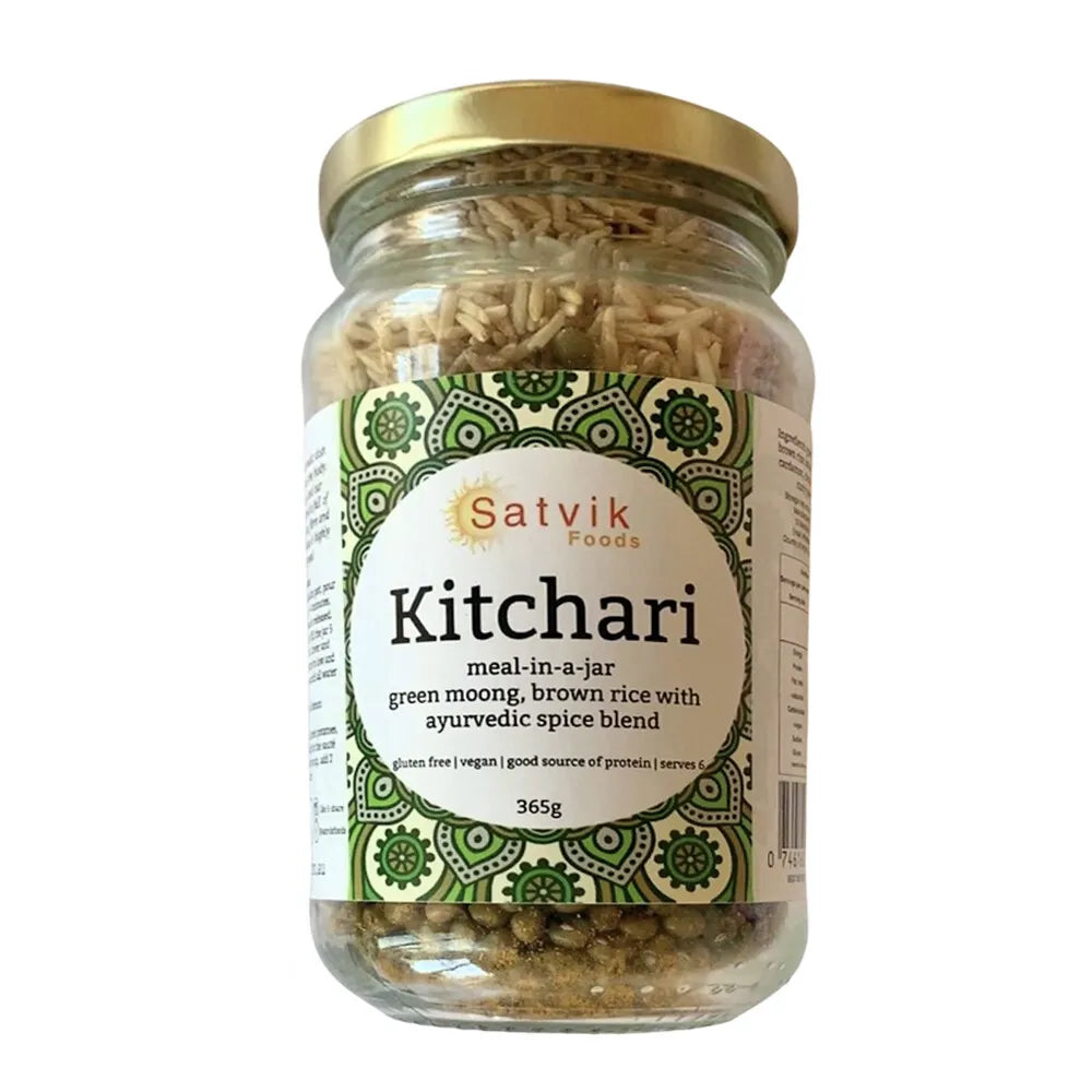 Satvik Foods Green Kitchari Meal-In-A-Jar 365g, With An Ayurvedic Spice Blend