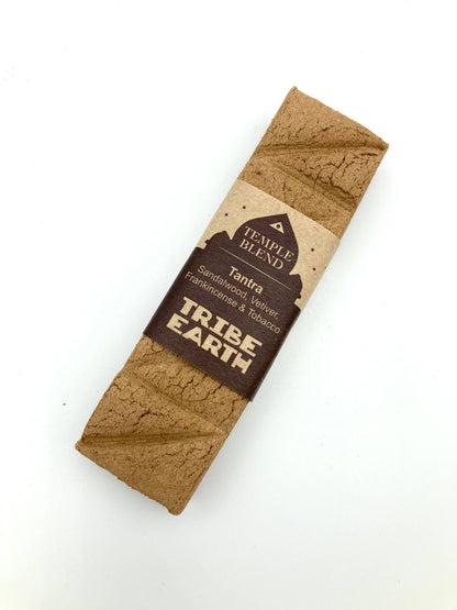 Tribe Earth Tantra - Temple Blend Incense Plank | 10 Triangles Per Plank, With Vetiver & Frankincense