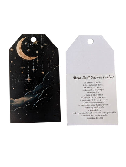 Soulforest Healing Magic-Wish Beeswax & Herbs Spell Candles Kit, Handcrafted With Pure Beeswax