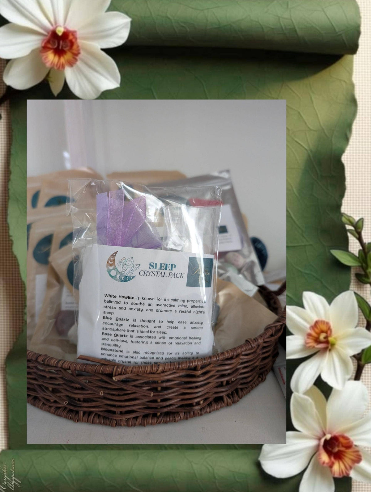 Soulforest Healing Sleep Crystal Ritual Pack | Bedtime Mindfulness & Self-Care