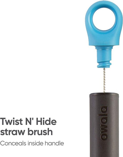 Owala 2-in-1 Bottle Brush, With A Twist N' Hide Straw, Smokey Blue