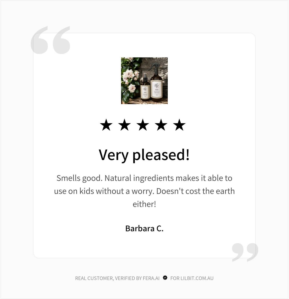 Lil' Bit Better Shoo! Natural Insect Protection Spray 250mL, Safe For Children & Babies