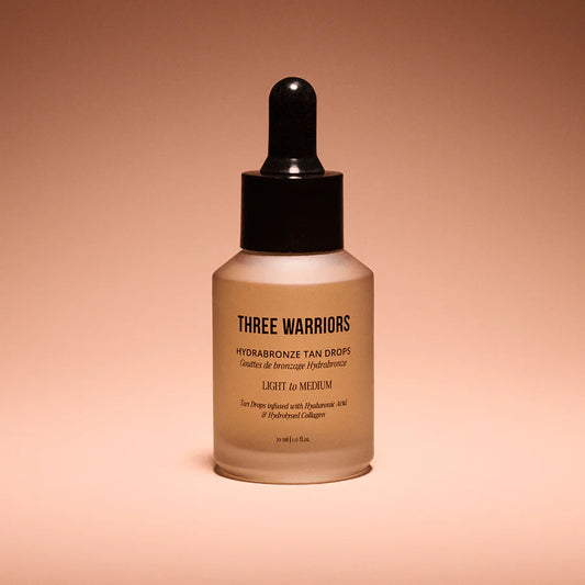 Three Warriors Hydrabronze Light to Medium Tanning Drops 30mL, Supercharge Your Skin