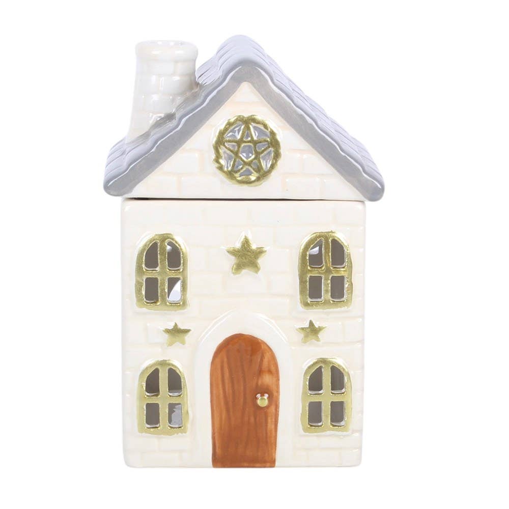 Stone Cottage Ceramic Oil Burner, Enchanting & Grounding