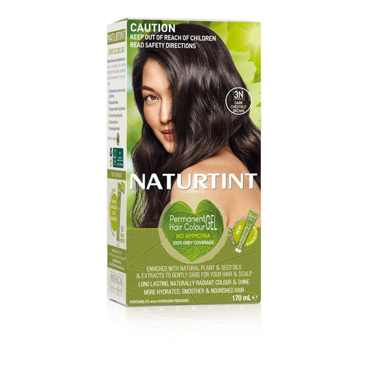 Naturtint Permanent Hair Colour Gel; No Ammonia 170mL, 3N Dark Chestnut Brown