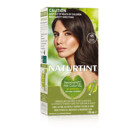 Naturtint Permanent Hair Colour Gel; No Ammonia 170mL, 4N Natural Chestnut