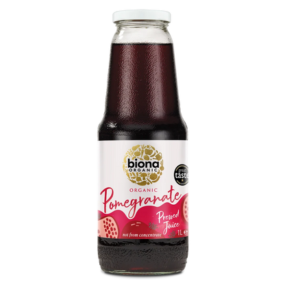 Biona Certified Organic Pomegranate Juice 200mL Or 1L, Not From Concentrate