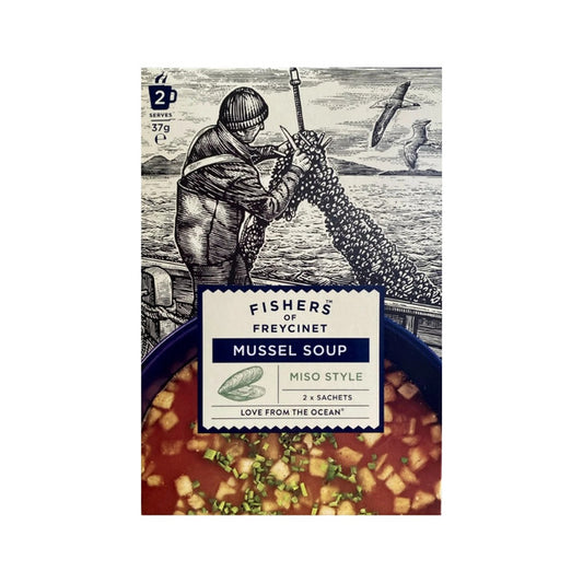 Fishers Of Freycinet Mussel Soup Miso Style 37g, Includes 2 Sachets