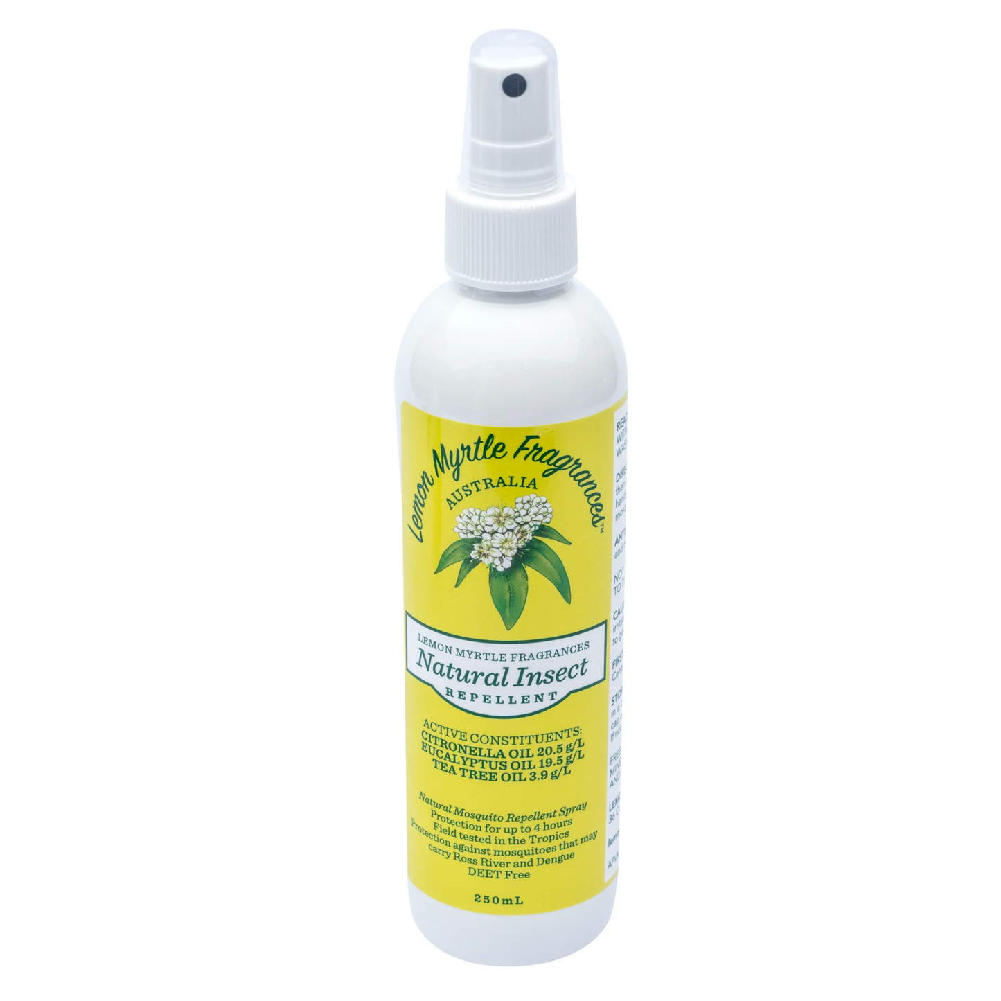Lemon Myrtle Fragrances Insect Repellent 125ml Or 250ml