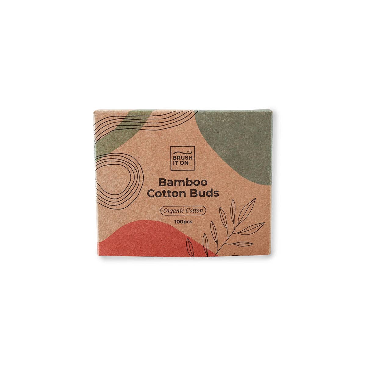Brush It On Bamboo Cotton Buds 100 Pack, With Organic Cotton Tips