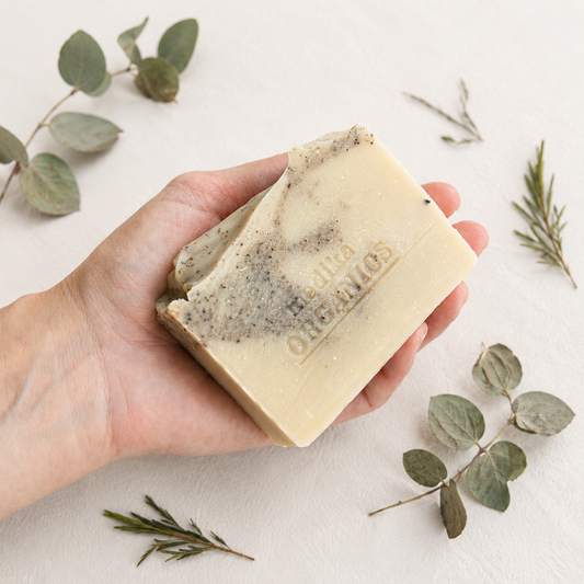 Medika Organics Tea Tree Eucalyptus Soap Bar 130g, Handmade In Queensland