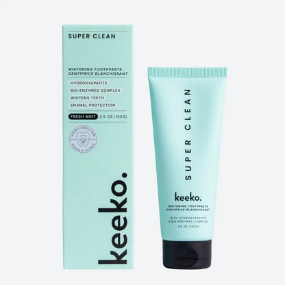 Keeko Super Clean Whitening Toothpaste 100g, With Hydroxyapatite For Enamel Protection