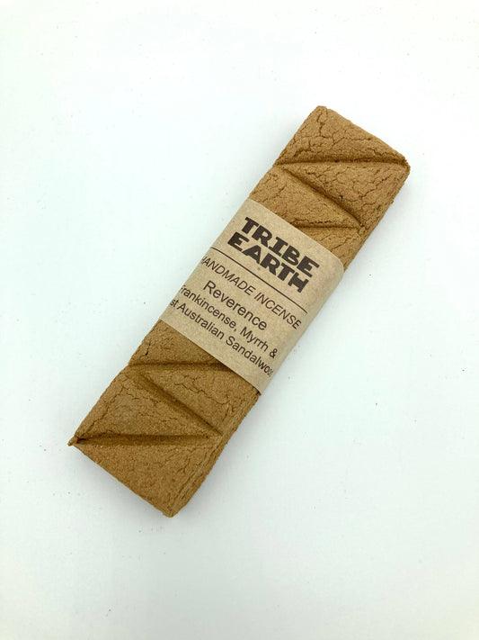 Tribe Earth Reverence Incense Plank | 10 Triangles Per Plank, With West Australian Sandalwood, Myrrh & Frankincense