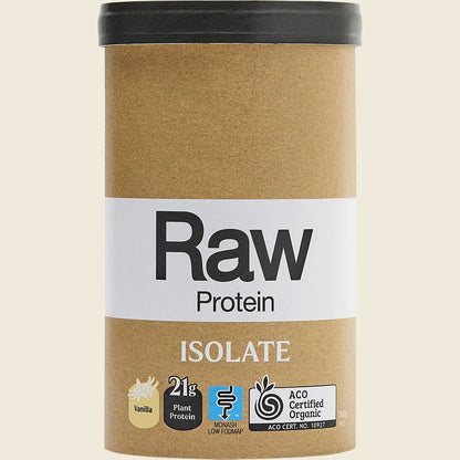 Amazonia Raw Certified Organic Protein Isolate Vanilla, Choose Your Size!