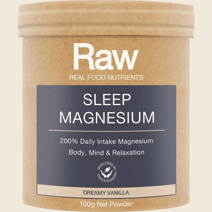 Amazonia Raw Sleep Magnesium Dreamy Vanilla, Choose Your Size!