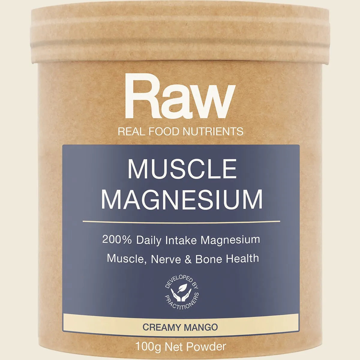 Amazonia Raw Muscle Magnesium Creamy Mango, Choose Your Size!
