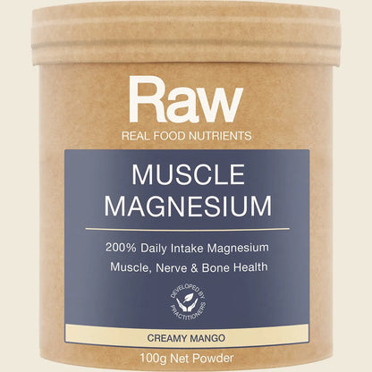 Amazonia Raw Muscle Magnesium Creamy Mango, Choose Your Size!