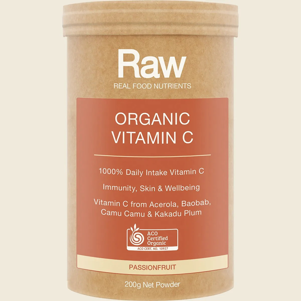 Amazonia Raw Organic Vitamin C Passionfruit, Choose Your Size!