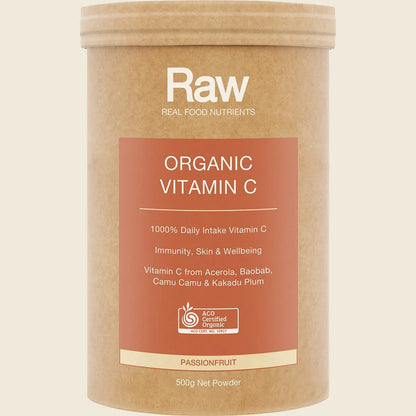 Amazonia Raw Organic Vitamin C Passionfruit, Choose Your Size!