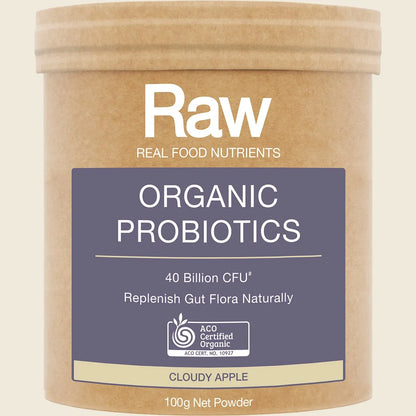Amazonia Raw Organic Probiotics Cloudy Apple, Choose Your Size!