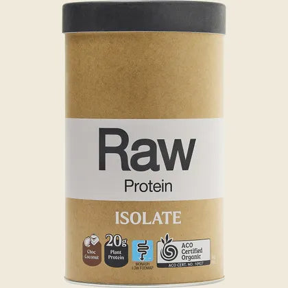 Amazonia Raw Certified Organic Protein Isolate Choc Coconut, Choose Your Size!