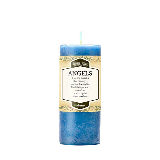 Coventry Creations Affirmation Candle, ANGELS; Enhance Your Personal Magic