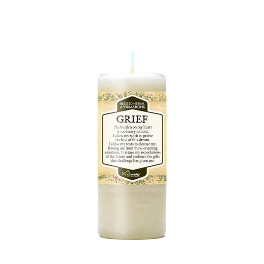 Coventry Creations Affirmation Candle, GRIEF; Allow Your Tears To Cleanse You