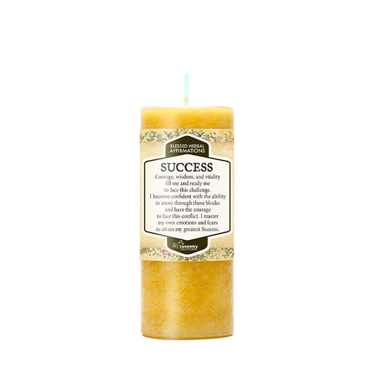 Coventry Creations Affirmation Candle, SUCCESS; Courage Wisdom & VItality