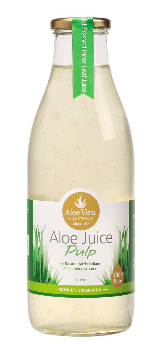 Aloe Vera Of Australia Aloe Juice 1L, Natural 100% Pulp