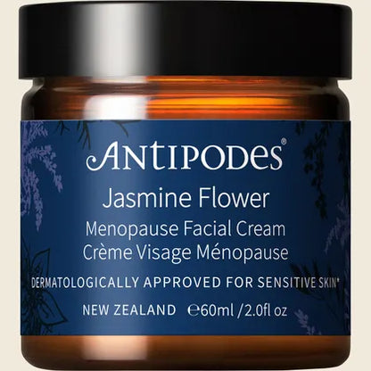Antipodes Jasmine Flower Menopause Facial Cream 60ml, Cooling Comfort Hydration
