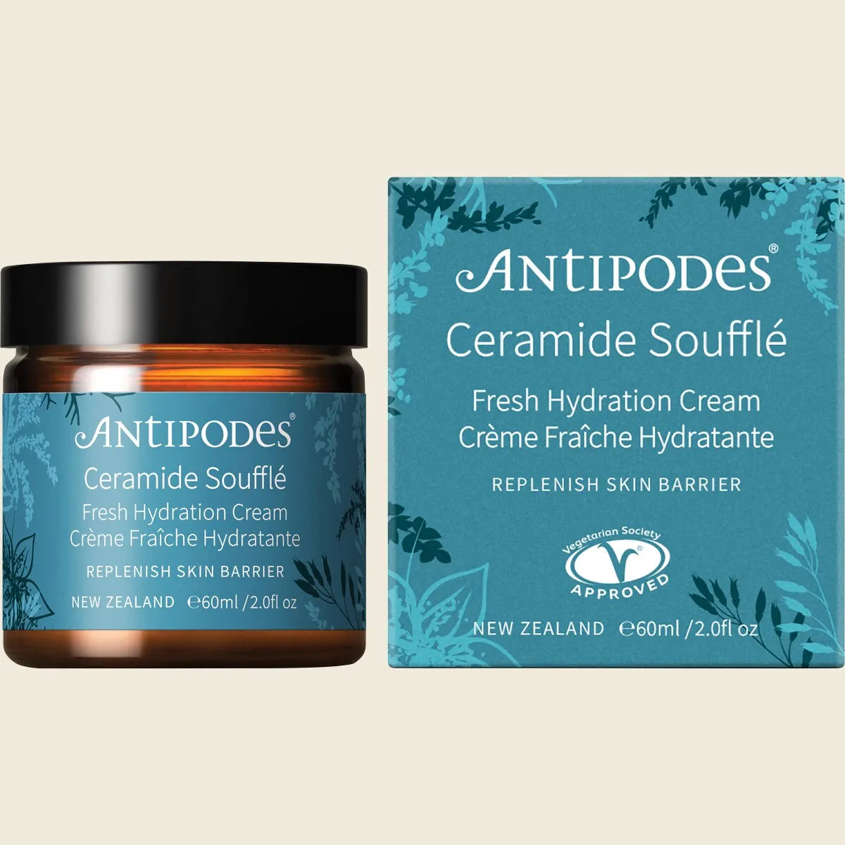 Antipodes Ceramide Souffle Fresh Hydration Cream 60ml, Barrier-Strength Moisture