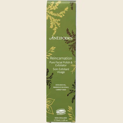 Antipodes Reincarnation Pure Facial Polish & Exfoliator 75ml, Smooth & Renew