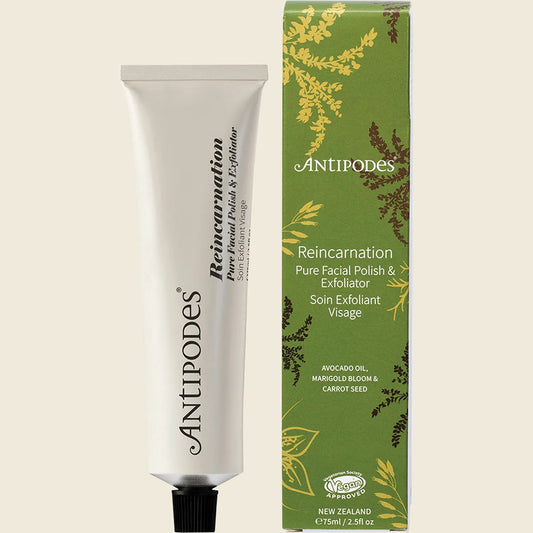 Antipodes Reincarnation Pure Facial Polish & Exfoliator 75ml, Smooth & Renew