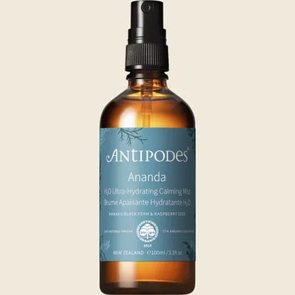 Antipodes Ananda H2O Ultra-Hydrating Calming Mist 100ml, Dewy Skin Revival