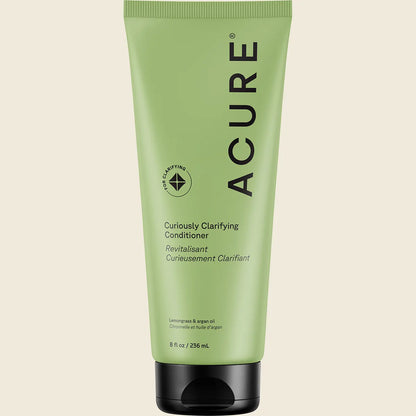 Acure Curiously Clarifying Conditioner Lemongrass 236mL, With Lemongrass & Argan Oil