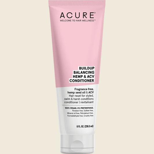 Acure Buildup Balancing Hemp & ACV Conditioner 236ml, For Soft, Manageable Hair
