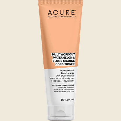 Acure Daily Workout Watermelon & Blood Orange Conditioner 236mL, For Active, Daily Use