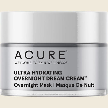 Acure Ultra Hydrating Overnight Dream Cream 50ml, To Hydrate & Soothe