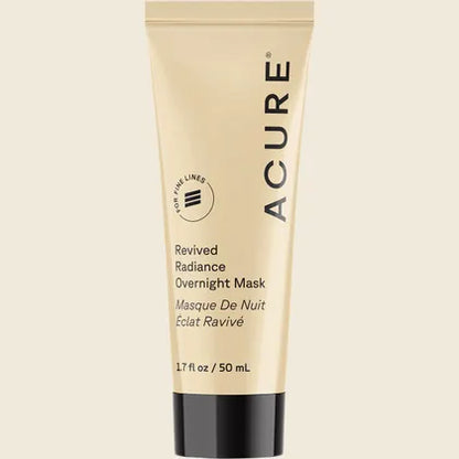Acure Revived Radiance Overnight Mask 50mL, For Fine Lines