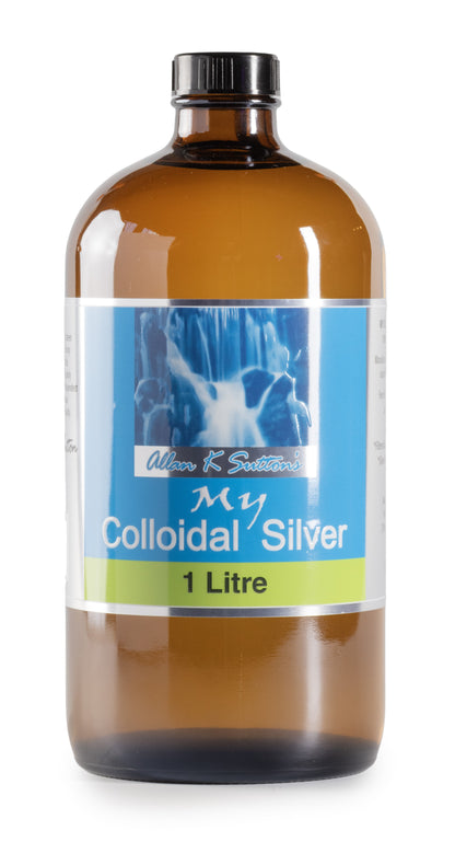 Allan K Sutton's My Colloidal Silver 300mL, 500mL Or 1L, From 99.9% Fine Silver Suspended In Purified Water