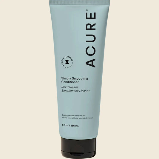 Acure Simply Smoothing Conditioner Coconut 236ml, For Frizz Control & Shine