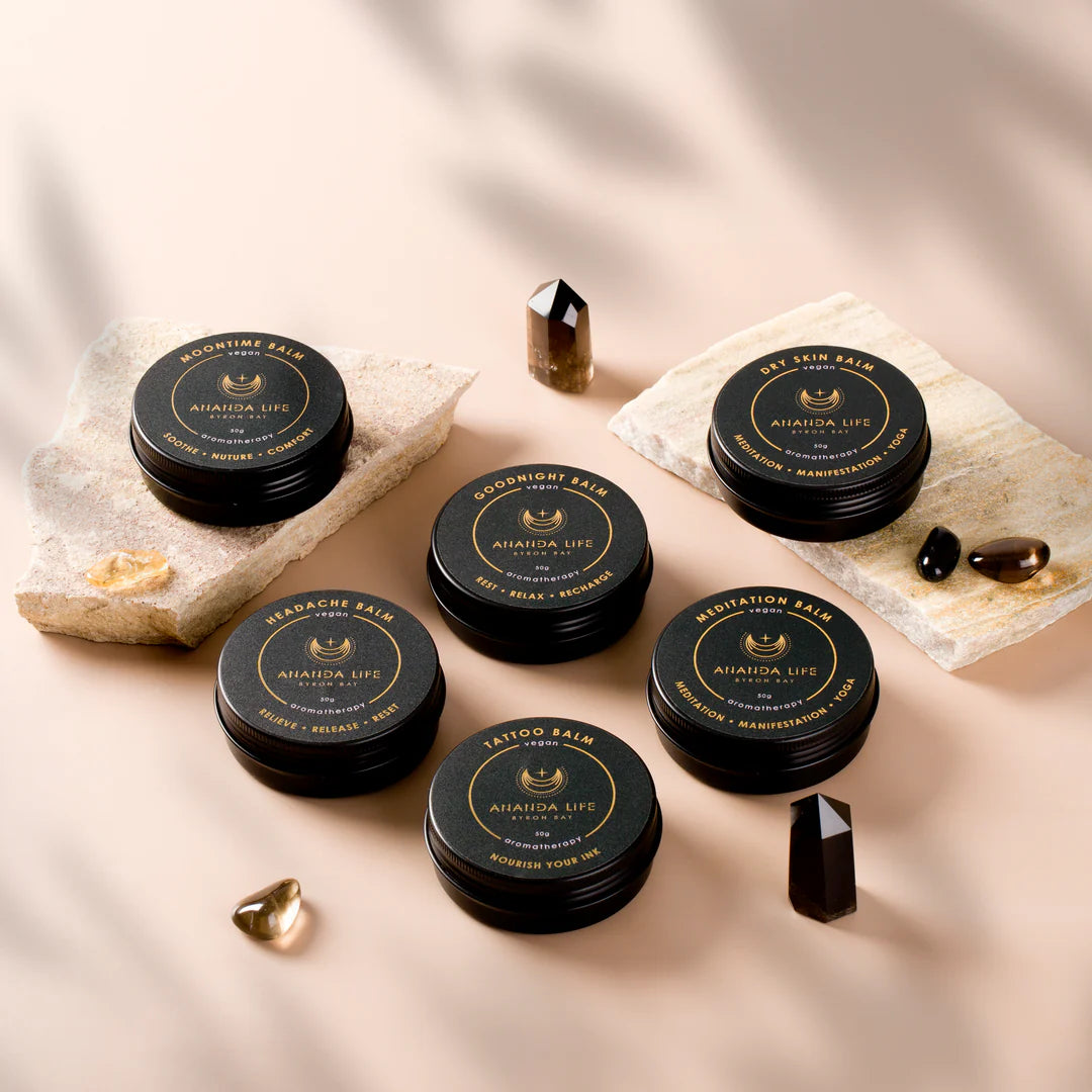Ananda Life Vegan Aromatherapy Moon-Time Balm 40g, Soothe, Comfort & Restore Balance