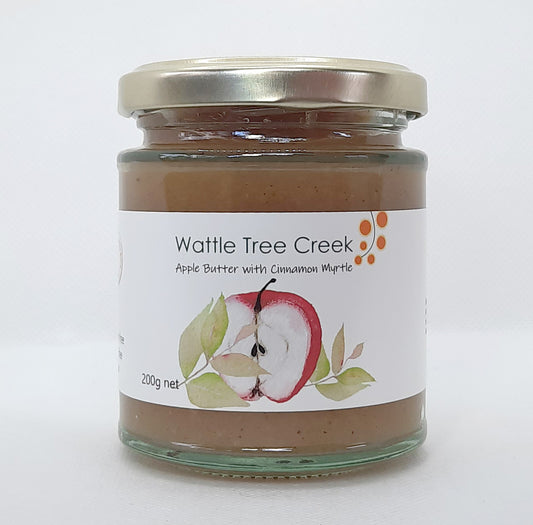 Wattle Tree Creek Apple Butter With Cinnamon Myrtle 200g, From Hinterland Byron Bay