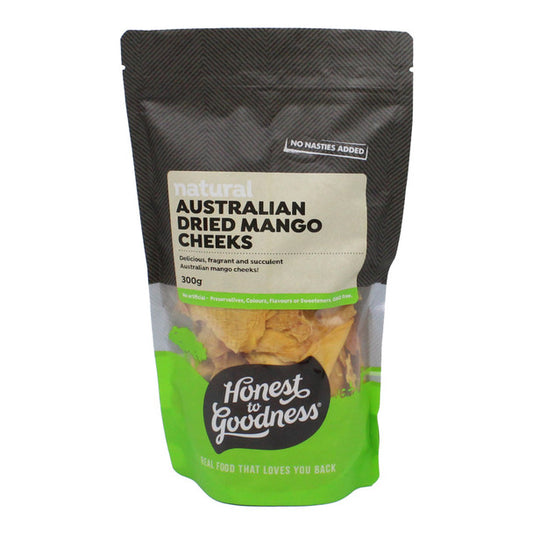 Honest To Goodness Dried Mango Cheeks 300g, Australian & Delicious