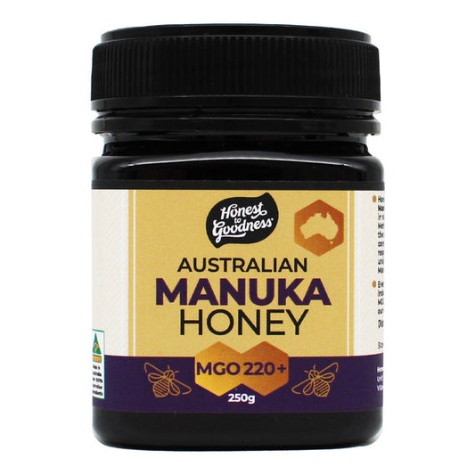 Honest To Goodness Australian Manuka Honey 250g, MGO 220+