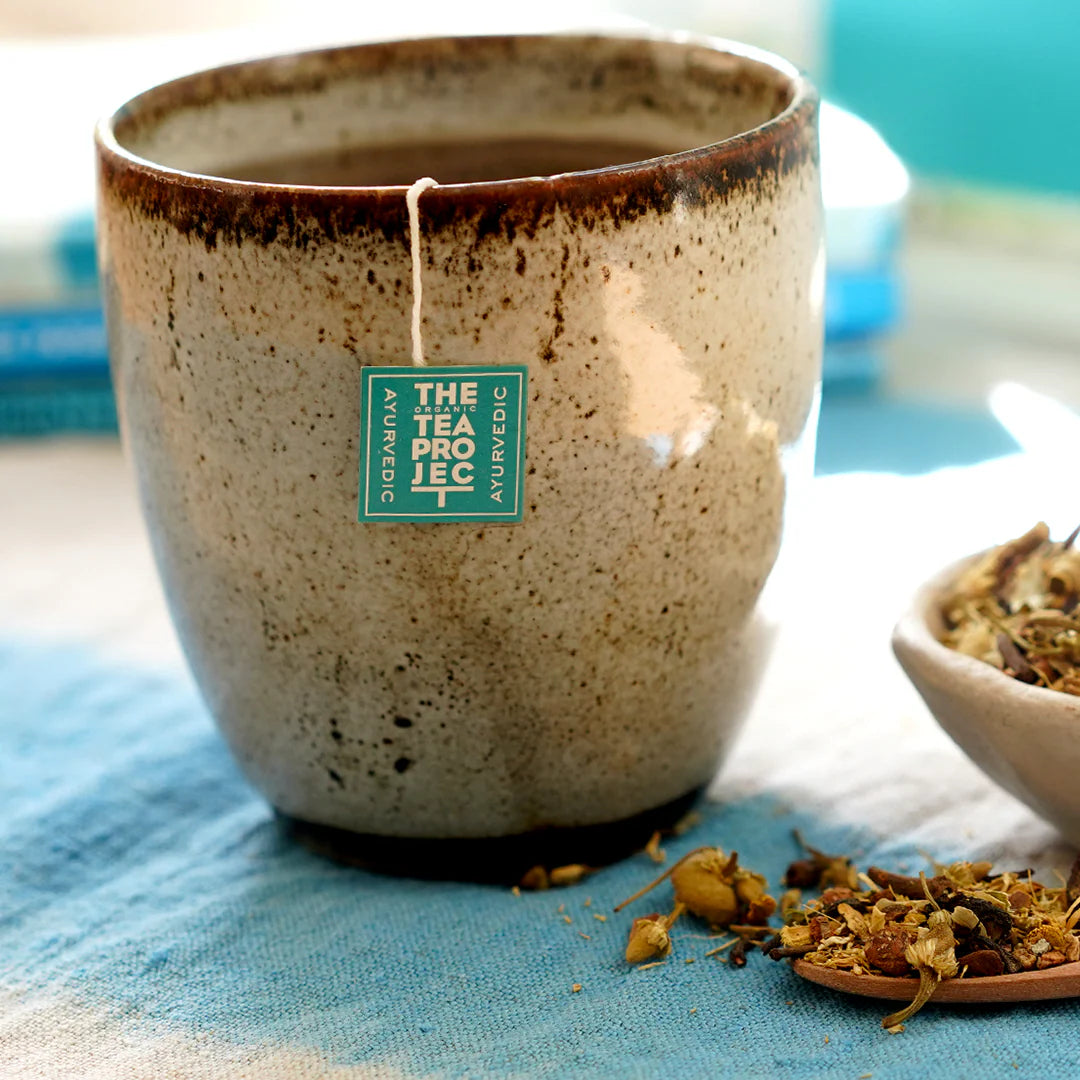 The Organic Tea Project Ayurvedic Tranquil Dreams Sleep Tea 20 Pyramid Bags, Clean Floral Spice