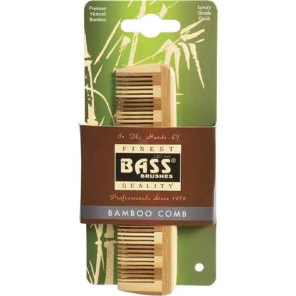 Bass Bamboo Wood Tortoise Comb Pocket, Size - Fine Tooth