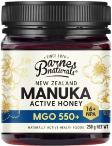 Barnes Naturals Active Manuka Honey MGO 550+ 250g Or 500g, New Zealand Honey